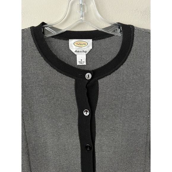 Talbots‎ Cardigan Sweater Blazer Womens Small Button Up Black Office Stretch - Picture 6 of 9
